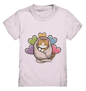 Kuscheliges Kätzchen unter Decke - Kids Premium Shirt Bright Lights Arts