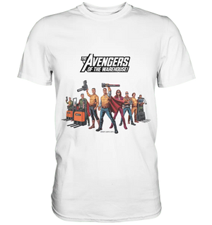 Lagerhelden – Humorvolle und kreative Teamwork Kunst - Premium Shirt - Bright Lights Arts