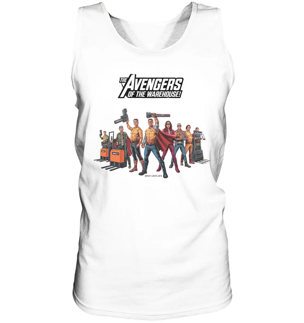 Lagerhelden – Humorvolle und kreative Teamwork Kunst - Relaxed Tank Top - Bright Lights Arts
