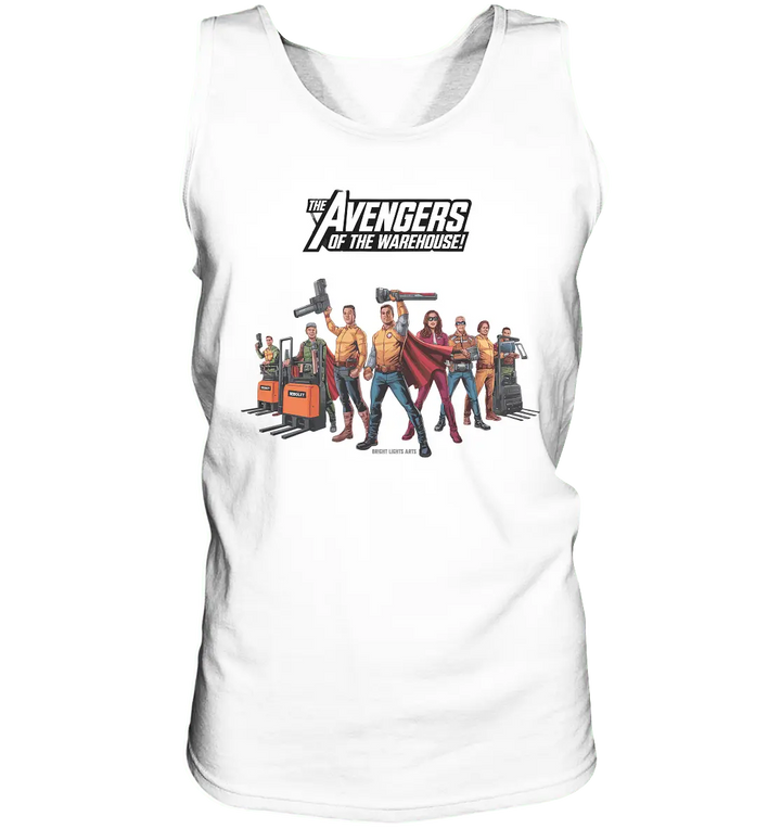 Lagerhelden – Humorvolle und kreative Teamwork Kunst - Relaxed Tank Top - Bright Lights Arts