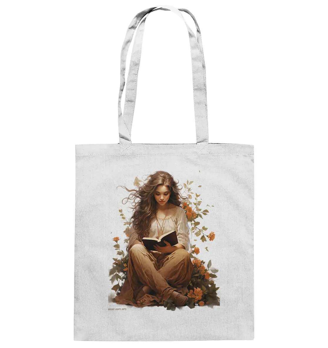 Lesen & Natur – Friedliches Design für Bücher- und Naturliebhaber - Baumwolltasche Bright Lights Arts