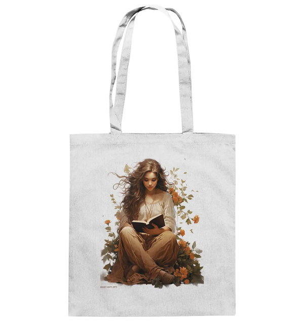 Lesen & Natur – Friedliches Design für Bücher- und Naturliebhaber - Baumwolltasche Bright Lights Arts