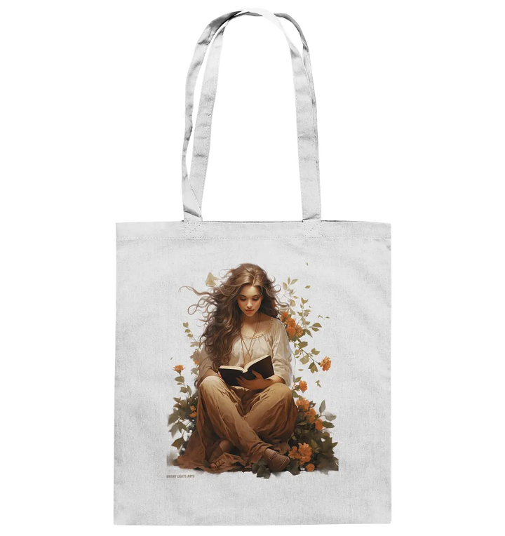 Lesen & Natur – Friedliches Design für Bücher- und Naturliebhaber - Baumwolltasche Bright Lights Arts