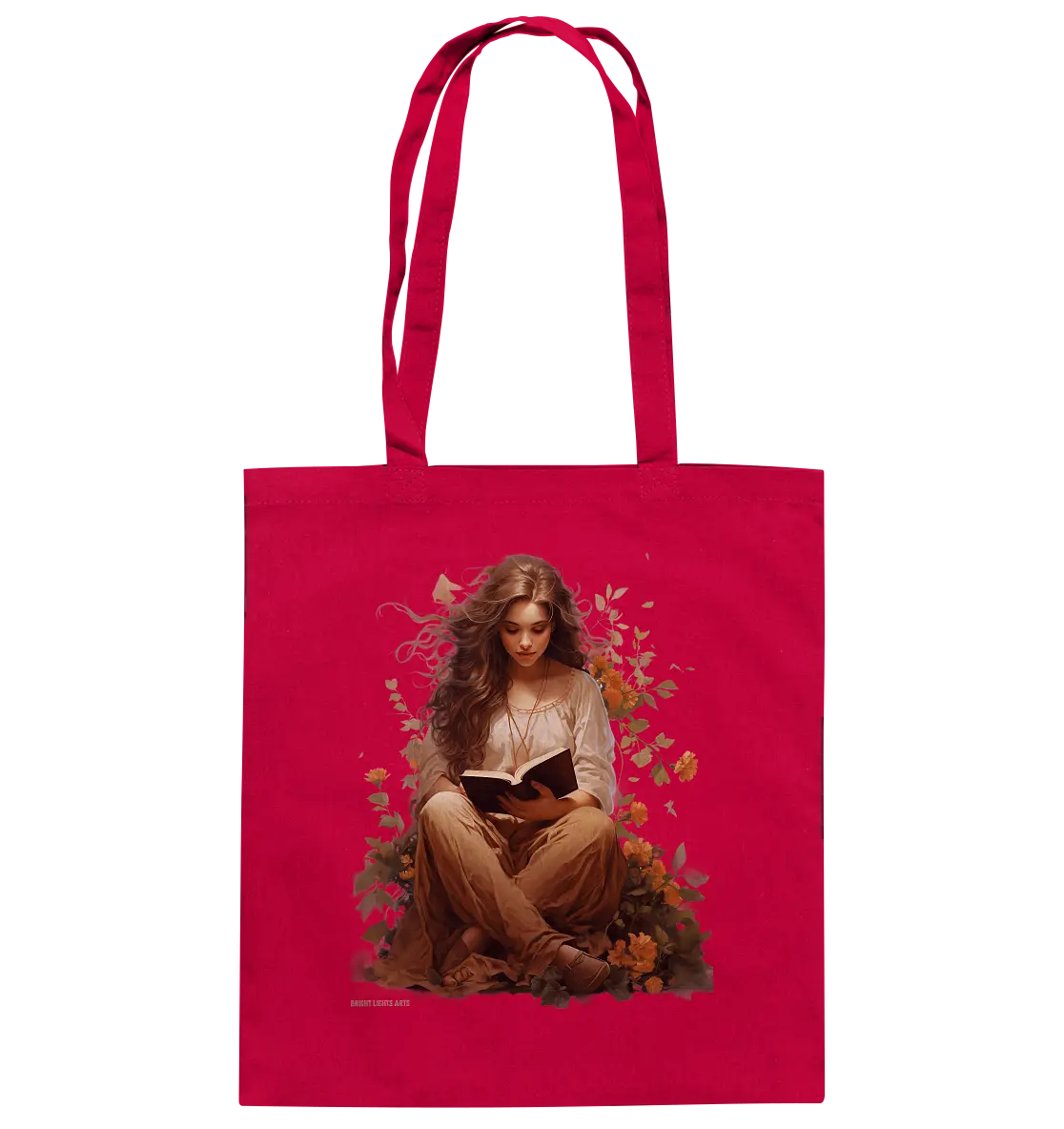 Lesen & Natur – Friedliches Design für Bücher- und Naturliebhaber - Baumwolltasche Bright Lights Arts