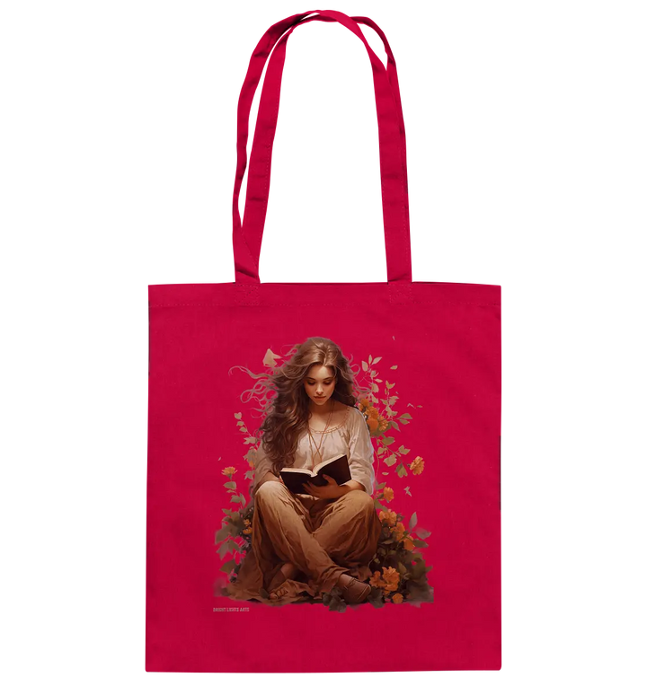 Lesen & Natur – Friedliches Design für Bücher- und Naturliebhaber - Baumwolltasche Bright Lights Arts