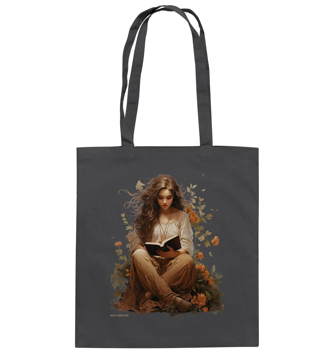 Lesen & Natur – Friedliches Design für Bücher- und Naturliebhaber - Baumwolltasche Bright Lights Arts