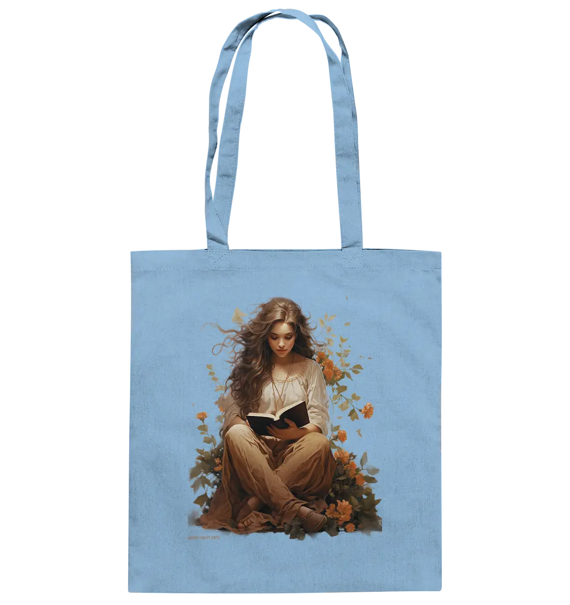 Lesen & Natur – Friedliches Design für Bücher- und Naturliebhaber - Baumwolltasche Bright Lights Arts