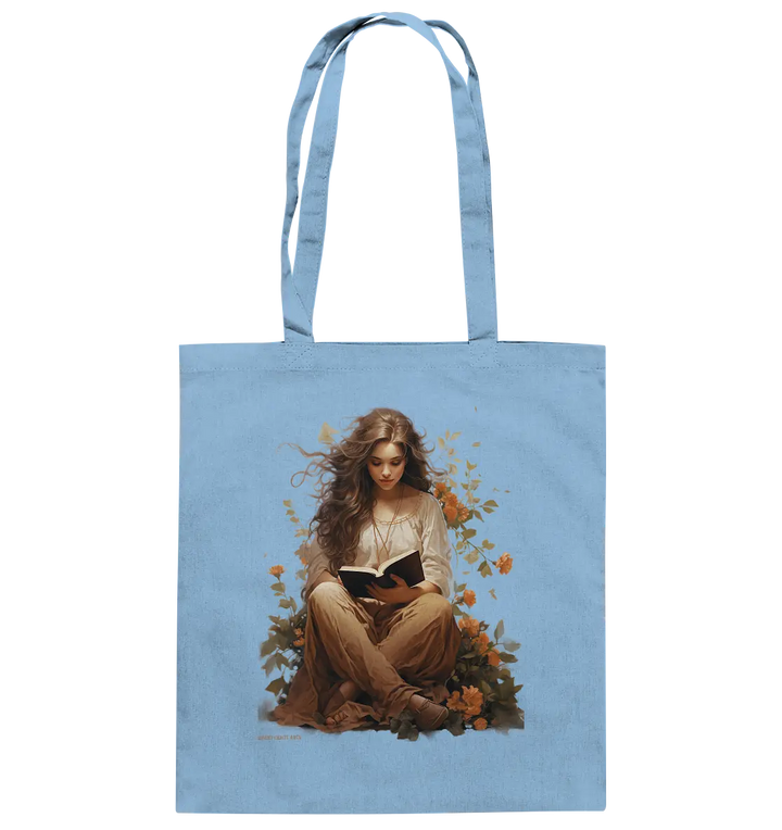 Lesen & Natur – Friedliches Design für Bücher- und Naturliebhaber - Baumwolltasche Bright Lights Arts