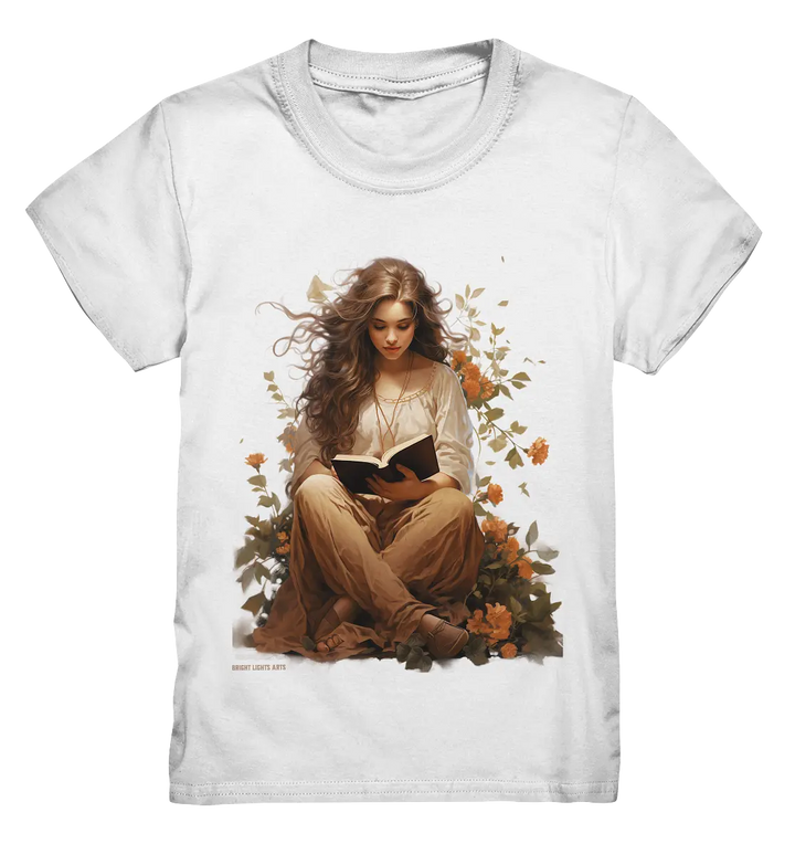 Lesen & Natur – Friedliches Design für Bücher- und Naturliebhaber - Kids Premium Shirt Bright Lights Arts
