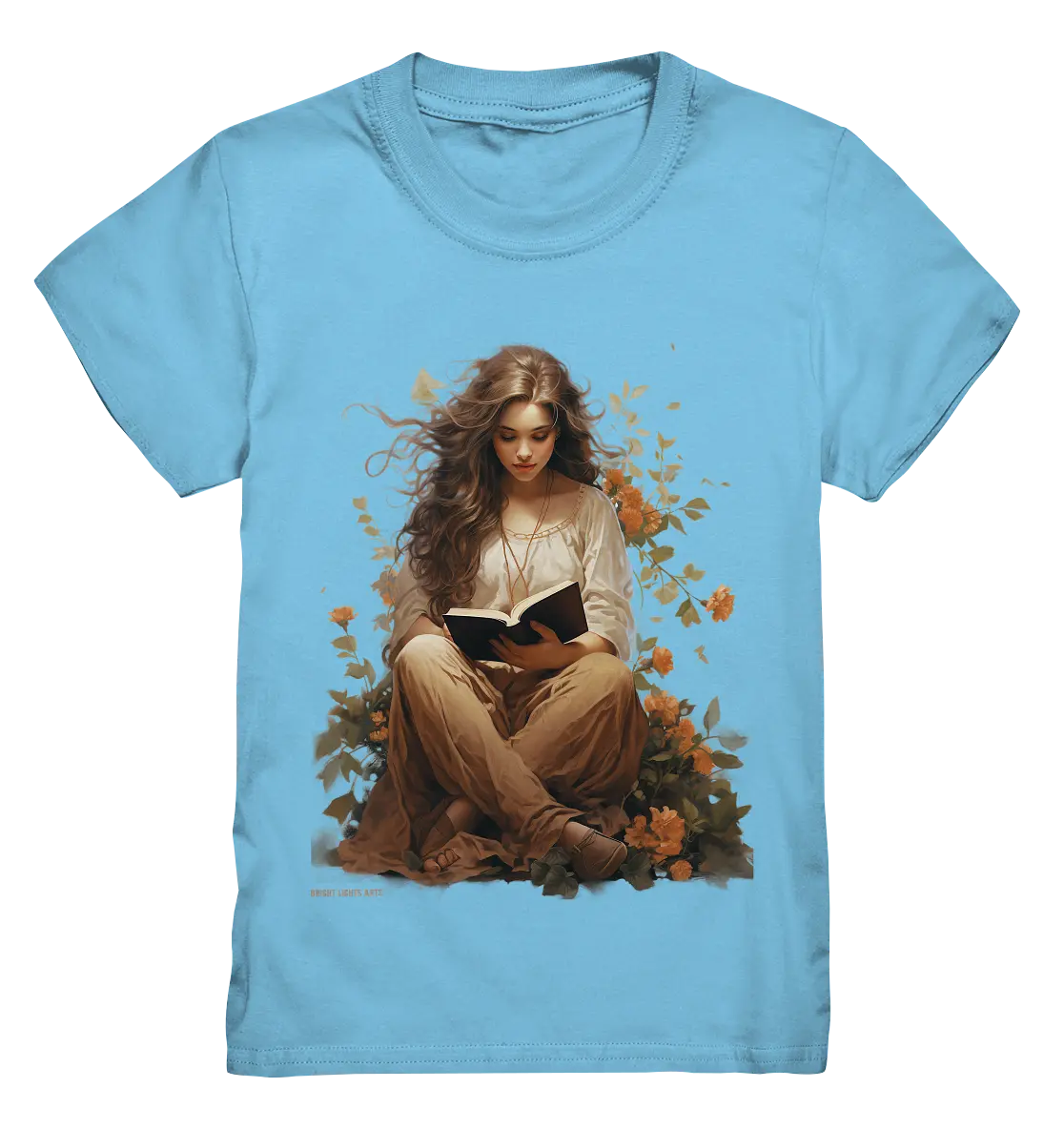 Lesen & Natur – Friedliches Design für Bücher- und Naturliebhaber - Kids Premium Shirt Bright Lights Arts