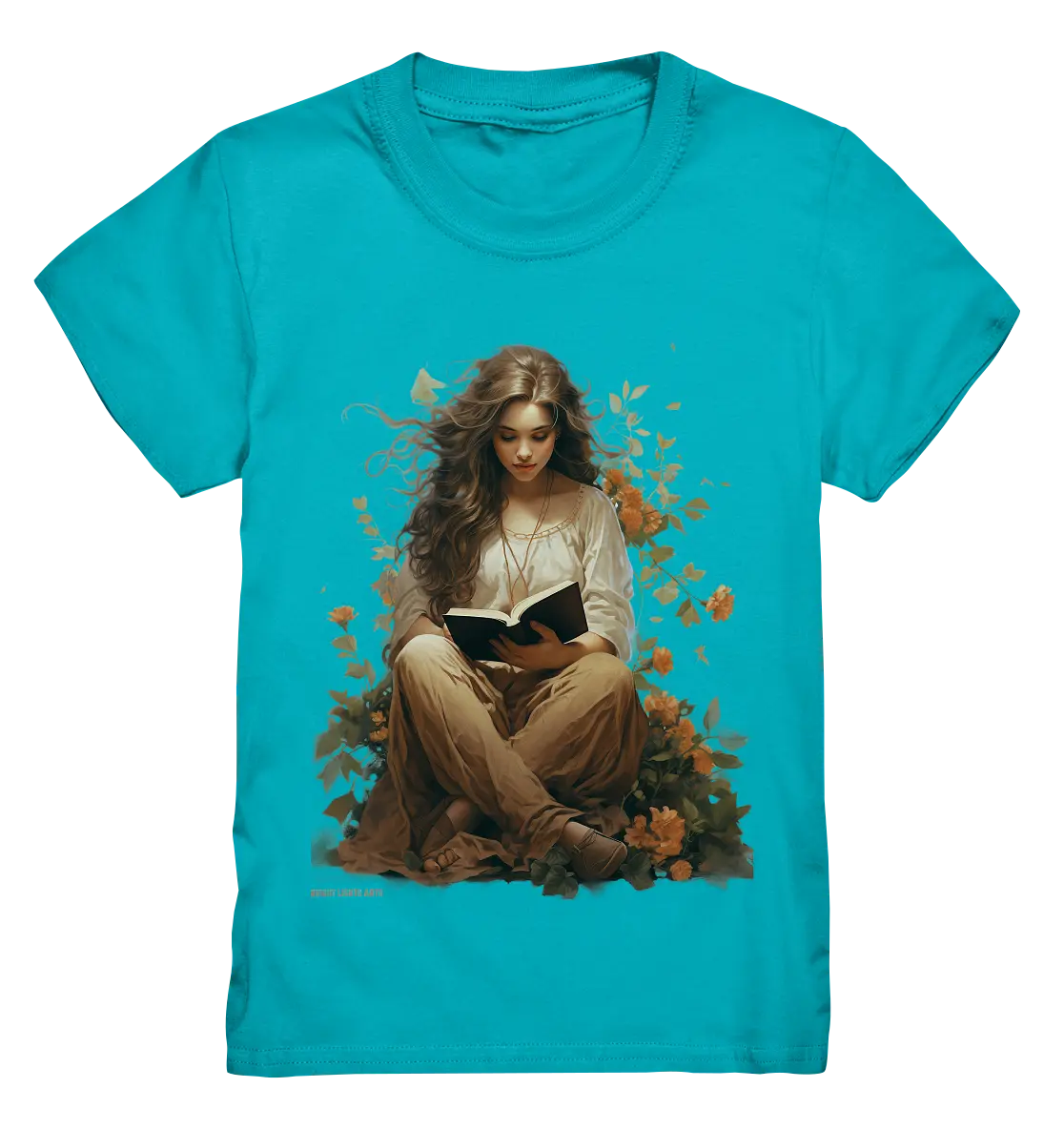 Lesen & Natur – Friedliches Design für Bücher- und Naturliebhaber - Kids Premium Shirt Bright Lights Arts