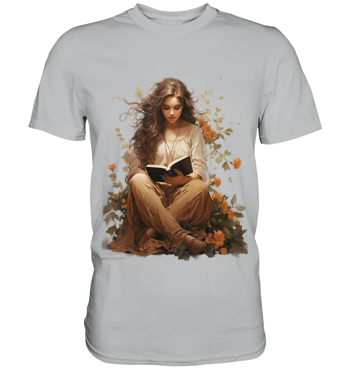 Lesen & Natur – Friedliches Design für Bücher- und Naturliebhaber - Premium Shirt Bright Lights Arts