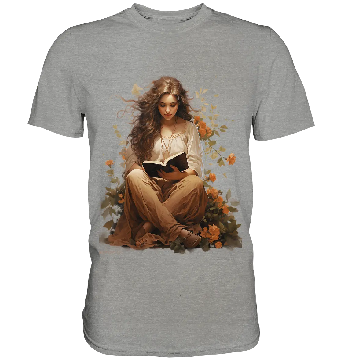 Lesen & Natur – Friedliches Design für Bücher- und Naturliebhaber - Premium Shirt Bright Lights Arts