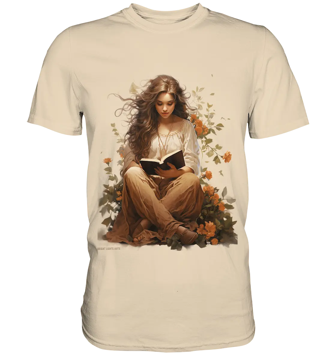 Lesen & Natur – Friedliches Design für Bücher- und Naturliebhaber - Premium Shirt Bright Lights Arts