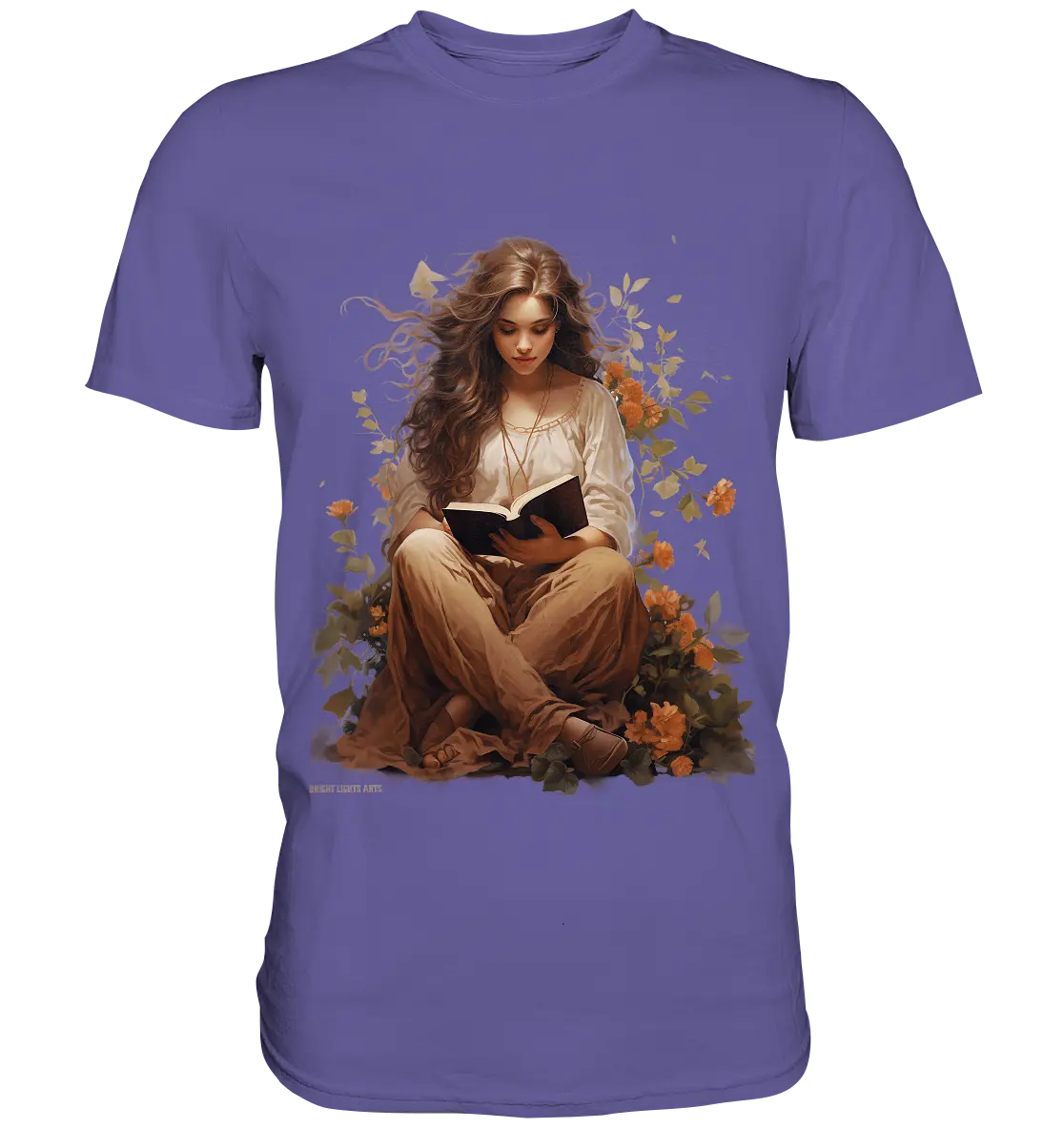 Lesen & Natur – Friedliches Design für Bücher- und Naturliebhaber - Premium Shirt Bright Lights Arts