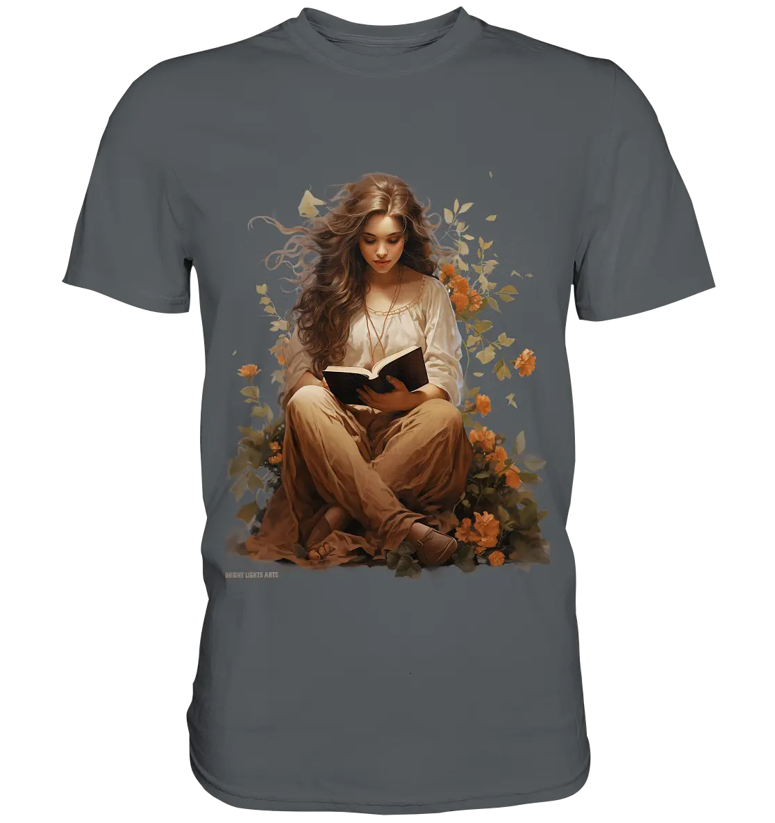 Lesen & Natur – Friedliches Design für Bücher- und Naturliebhaber - Premium Shirt Bright Lights Arts