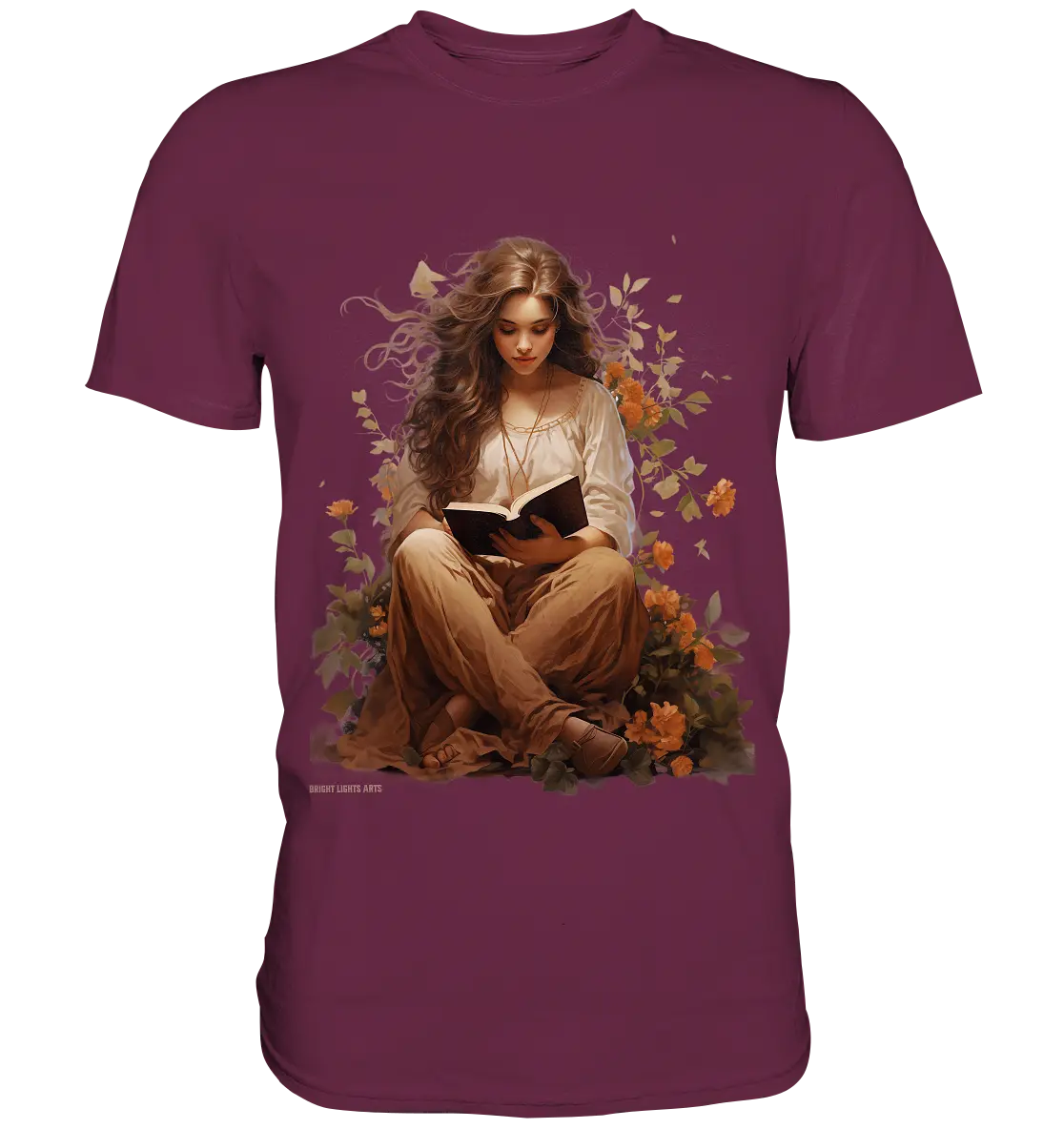 Lesen & Natur – Friedliches Design für Bücher- und Naturliebhaber - Premium Shirt Bright Lights Arts