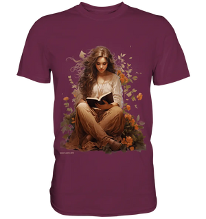 Lesen & Natur – Friedliches Design für Bücher- und Naturliebhaber - Premium Shirt Bright Lights Arts