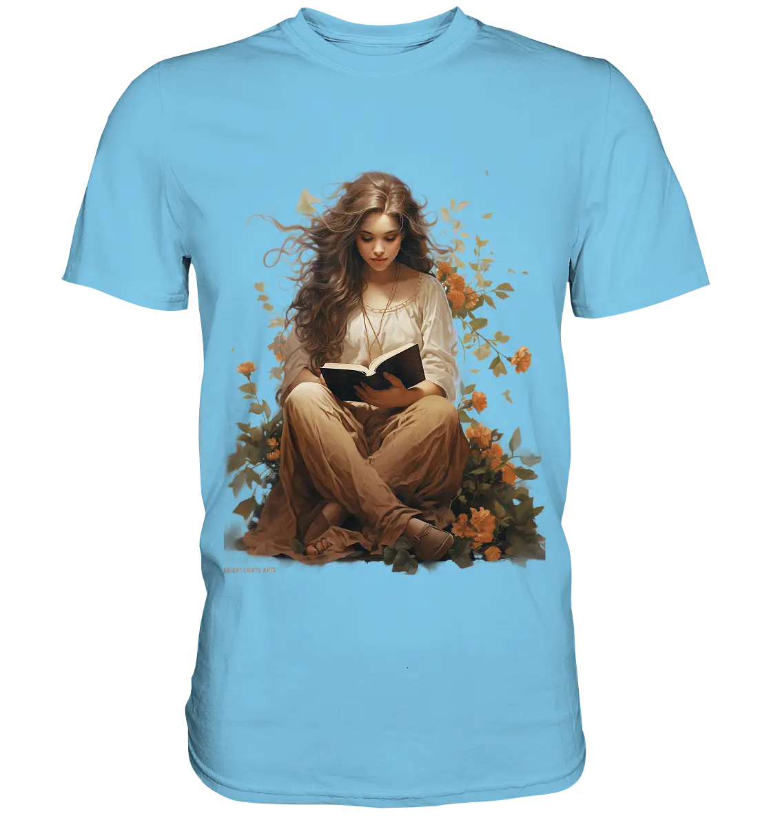 Lesen & Natur – Friedliches Design für Bücher- und Naturliebhaber - Premium Shirt Bright Lights Arts