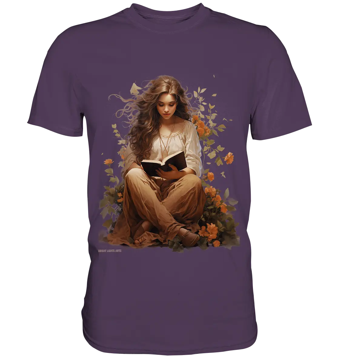 Lesen & Natur – Friedliches Design für Bücher- und Naturliebhaber - Premium Shirt Bright Lights Arts