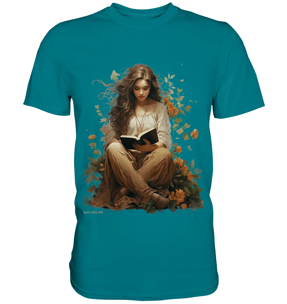 Lesen & Natur – Friedliches Design für Bücher- und Naturliebhaber - Premium Shirt Bright Lights Arts