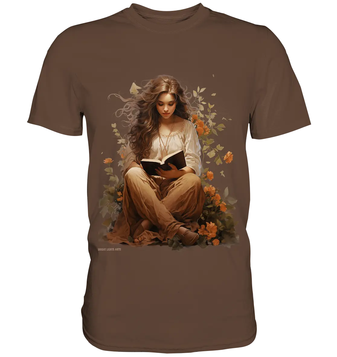 Lesen & Natur – Friedliches Design für Bücher- und Naturliebhaber - Premium Shirt Bright Lights Arts