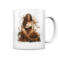 Lesen & Natur – Friedliches Design für Bücher- und Naturliebhaber - Tasse glossy Bright Lights Arts
