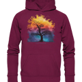 Licht & Schatten – Magische Baumlandschaft mit Sternbild - Basic Unisex Hoodie - Bright Lights Arts