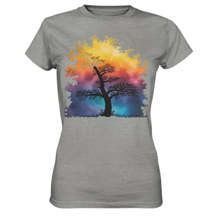 Licht & Schatten – Magische Baumlandschaft mit Sternbild - Ladies Premium Shirt - Bright Lights Arts