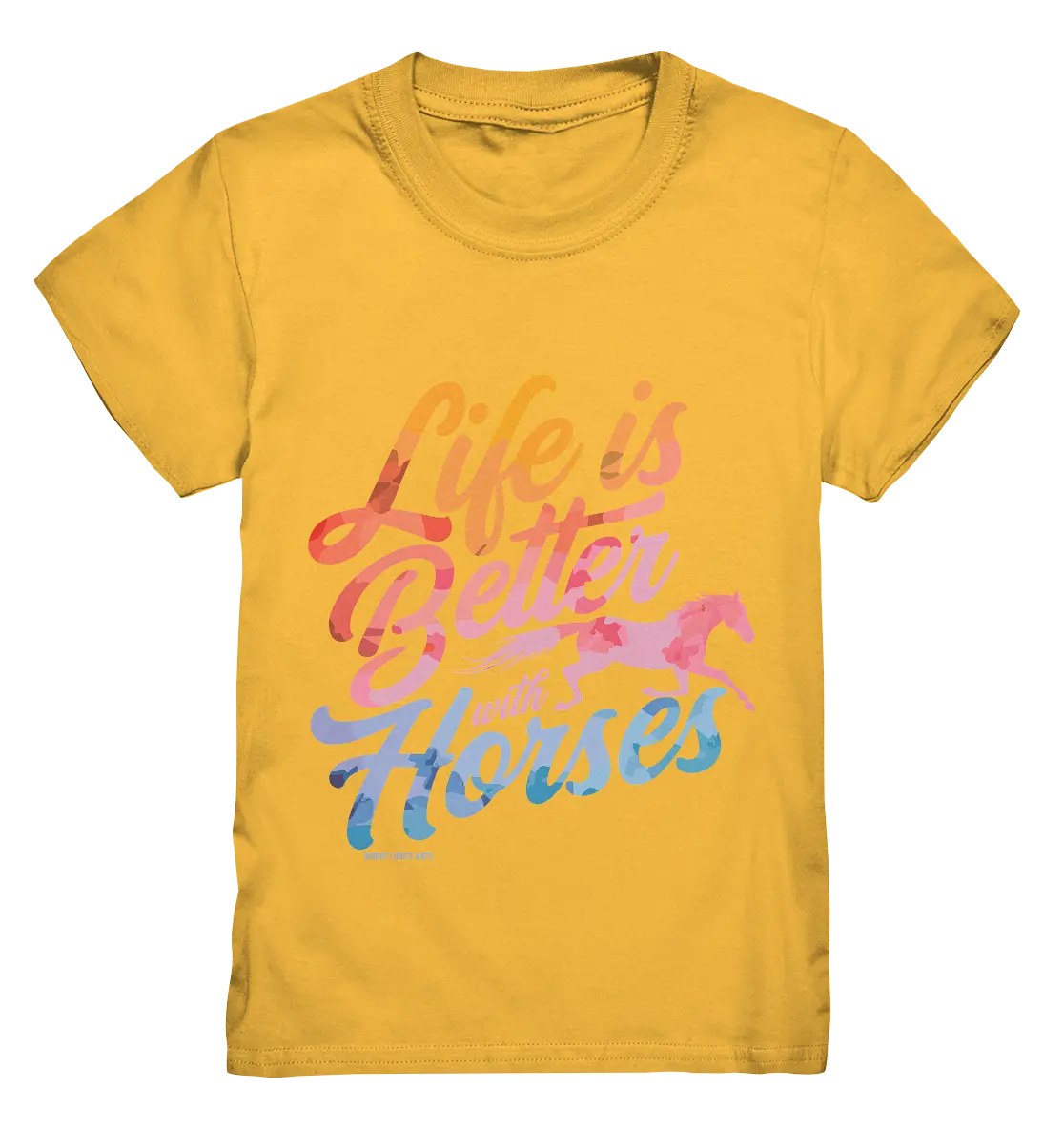 Life is Better with Horses - Pferde & Farben - Kids Premium Shirt Bright Lights Arts