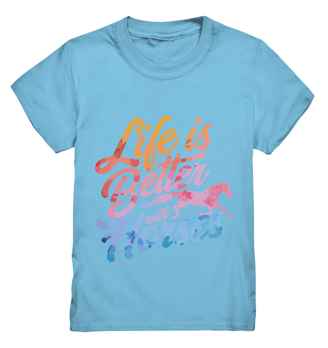 Life is Better with Horses - Pferde & Farben - Kids Premium Shirt Bright Lights Arts