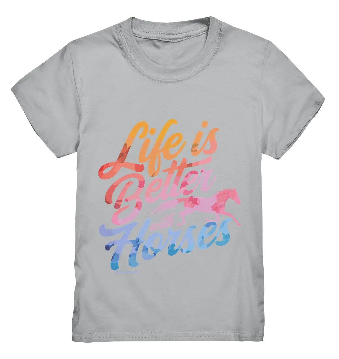 Life is Better with Horses - Pferde & Farben - Kids Premium Shirt Bright Lights Arts