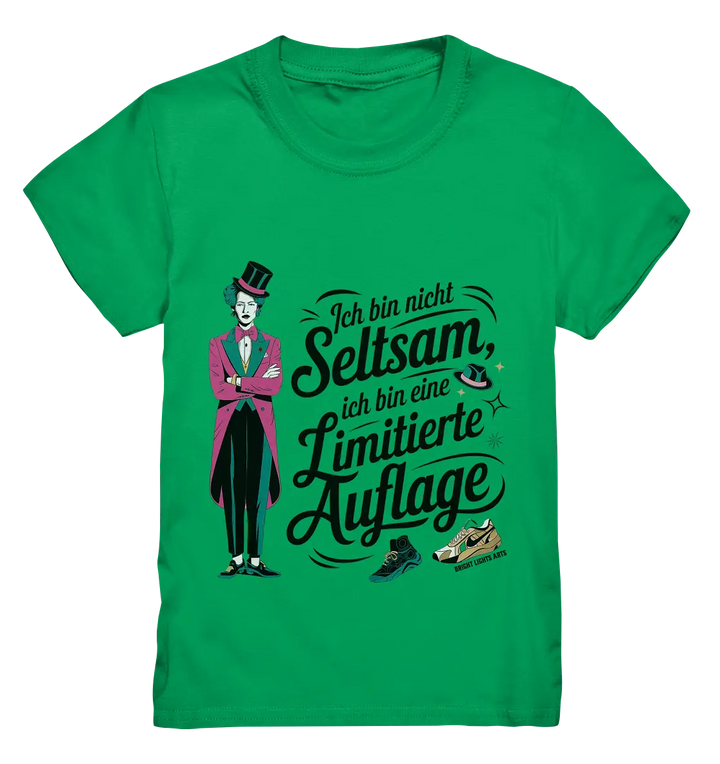Limitierte Auflage – Pinker Smoking und Zylinder - Kids Premium Shirt Bright Lights Arts