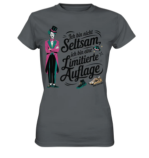 Limitierte Auflage – Pinker Smoking und Zylinder - Ladies Premium Shirt Bright Lights Arts