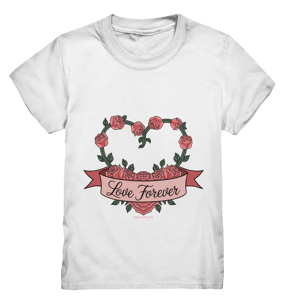 Love forever Rosenherz - Kids Premium Shirt Bright Lights Arts