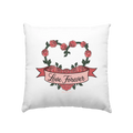 Love forever Rosenherz - Kissen 40x40cm Bright Lights Arts