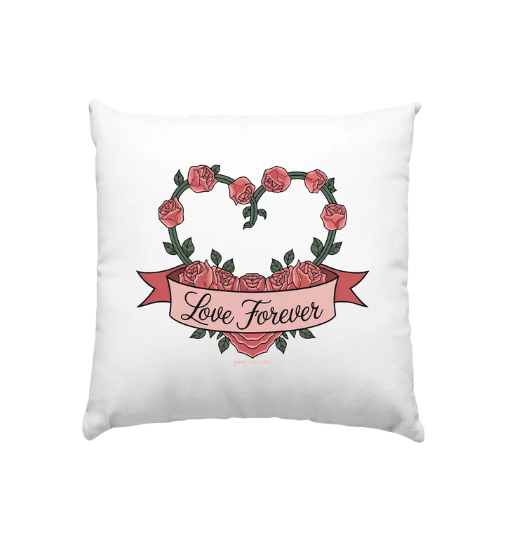 Love forever Rosenherz - Kissen 40x40cm Bright Lights Arts