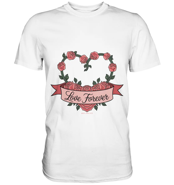 Love forever Rosenherz - Premium Shirt Bright Lights Arts