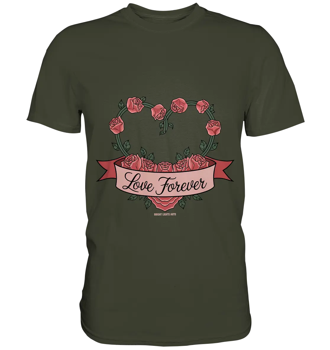 Love forever Rosenherz - Premium Shirt Bright Lights Arts