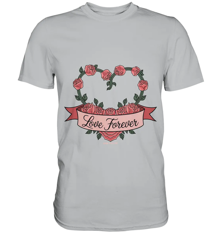 Love forever Rosenherz - Premium Shirt Bright Lights Arts