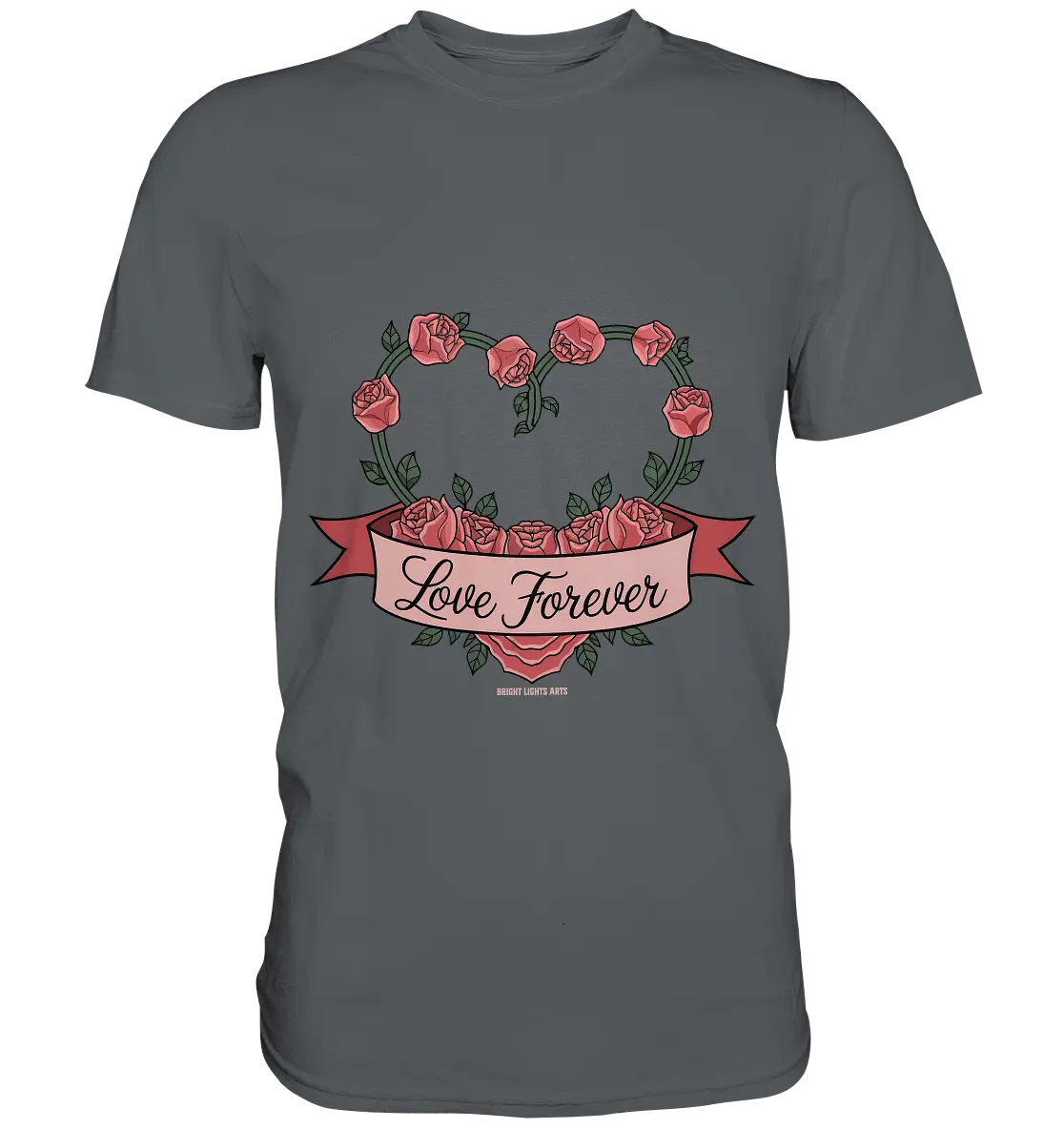 Love forever Rosenherz - Premium Shirt Bright Lights Arts