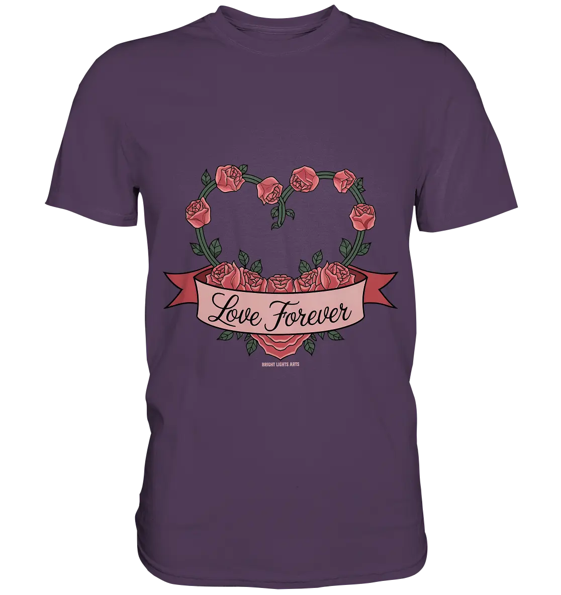 Love forever Rosenherz - Premium Shirt Bright Lights Arts