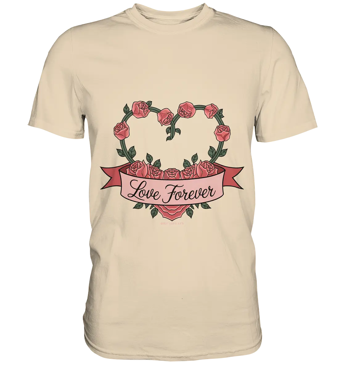Love forever Rosenherz - Premium Shirt Bright Lights Arts
