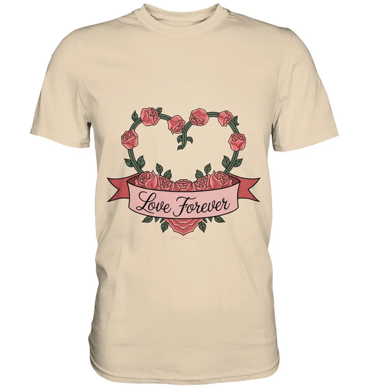 Love forever Rosenherz - Premium Shirt Bright Lights Arts