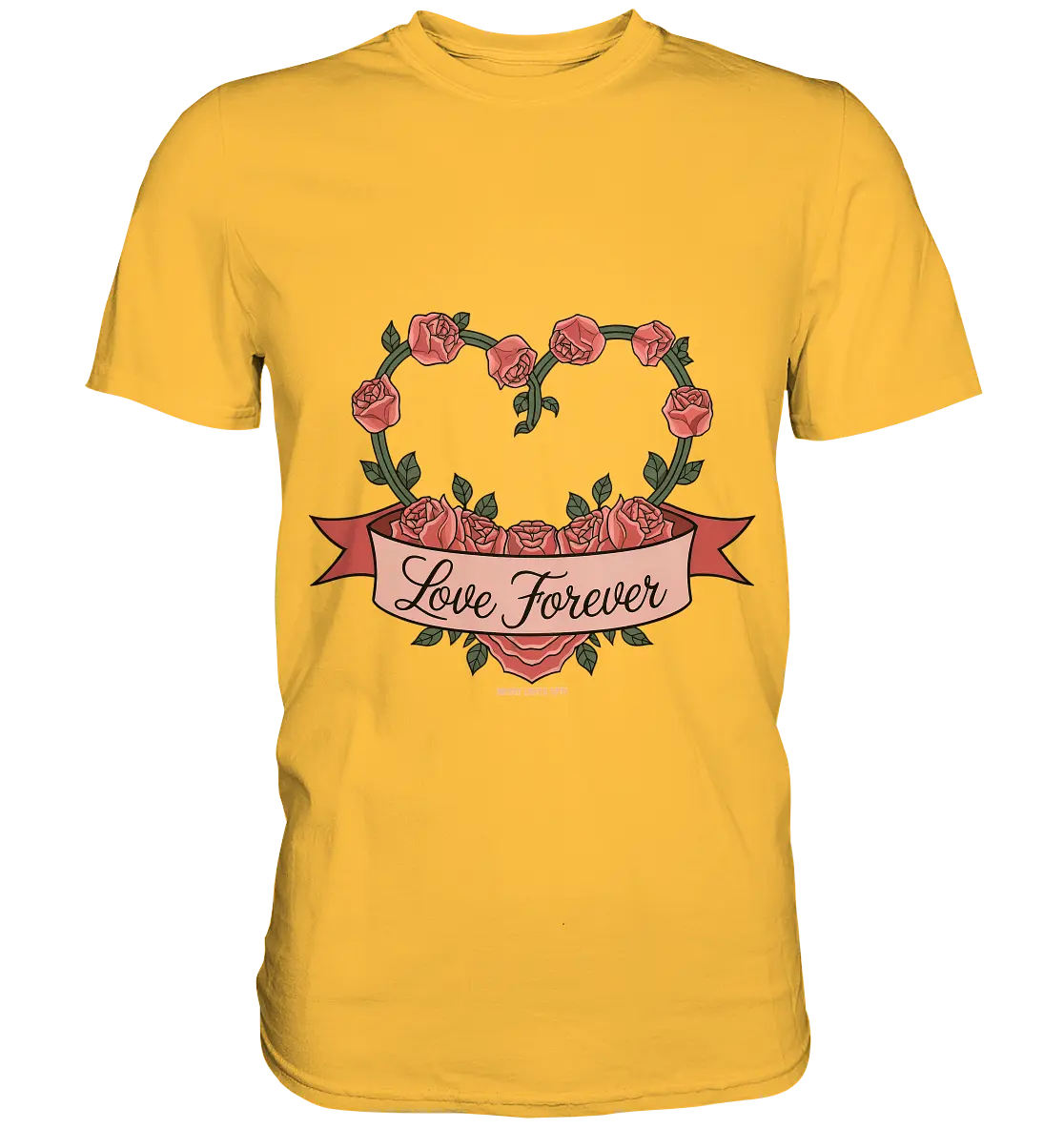 Love forever Rosenherz - Premium Shirt Bright Lights Arts