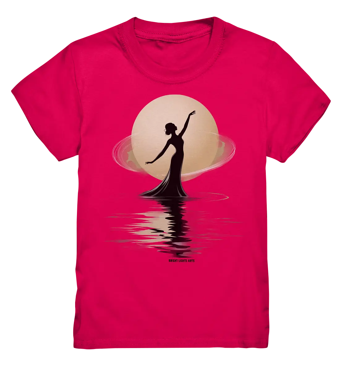 Lunar Elegance The Dancer's Glow - Kids Premium Shirt Bright Lights Arts