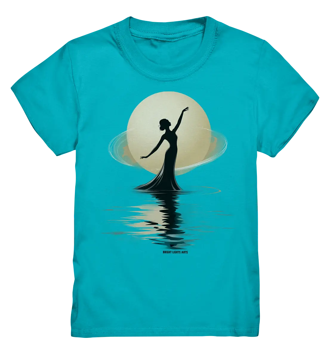 Lunar Elegance The Dancer's Glow - Kids Premium Shirt Bright Lights Arts