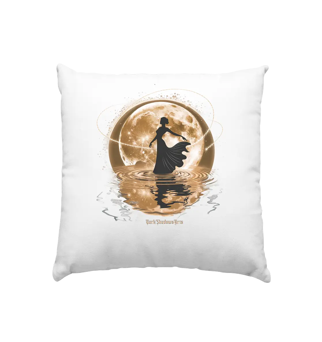 Lunar Elegance The Dancer's Glow Kopie - Kissen 40x40cm Bright Lights Arts