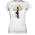Lunar Elegance The Dancer's Glow - Ladies Premium Shirt Bright Lights Arts