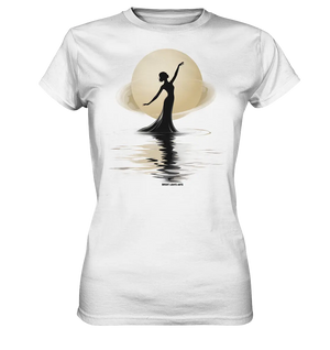Lunar Elegance The Dancer's Glow - Ladies Premium Shirt Bright Lights Arts